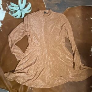 Wild Fable Shimmering Brown Dress Women XL